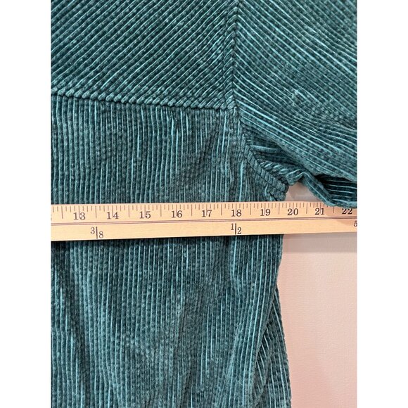 Nordstrom Green Corduroy‎ Jacket With Button Front & Pockets Size M - Picture 4 of 11